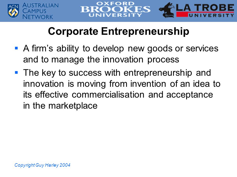 Innovative entrepreneurship the key dna